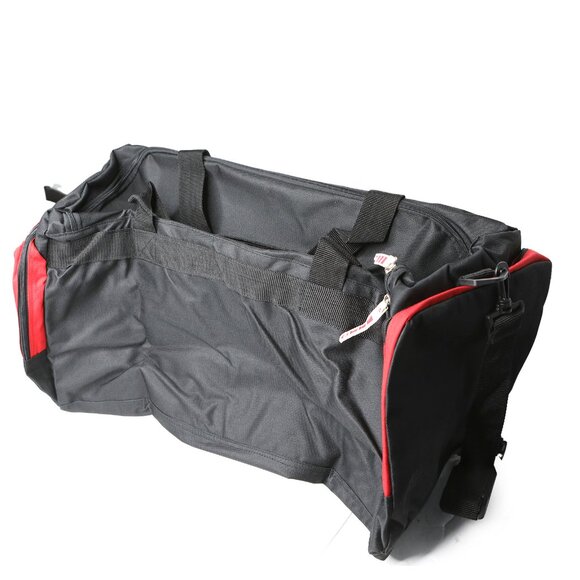 Molson Canadian Large Duffle Bag Travel Hockey Sports Gym Red Black White NEW - Picture 3 of 9